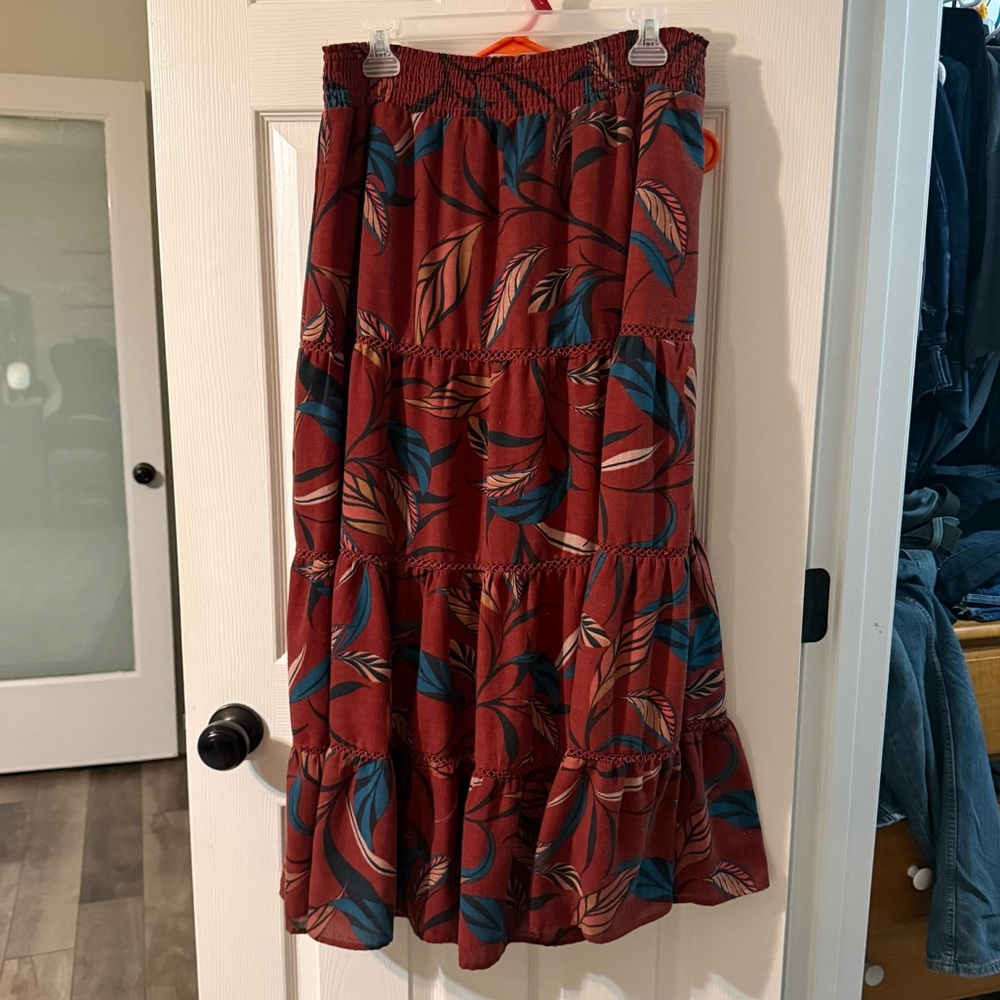 Daniel Rainn Adeline Tiered Midi Skirt